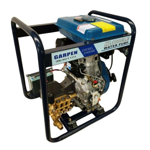PW11DELFRAME 11hp Electric Start Pressure Waasher With Diesel Engine In Roll Frame 00